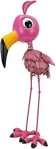 26 Metal Flamingo Statue Outdoor Garden Decor - Funny Flamingo Sculpture for Lawn, Backyard,Yard Art Gift- Unique Flamingo Figurine for Birthday, Housewarming, Christmas
