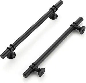 Cabinet Handles Black Cabinet Pulls 15 Pack 6-1/4 Inch Hole Center