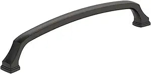 Amerock BP55351BBR | Black Bronze Cabinet Pull | 8 in (203 mm) Center-to-Center Cabinet Handle | Revitalize | Drawer Pull | Kitchen Cabinet Handle | Furniture Hardware
