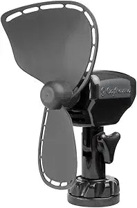 Caframo Ultimate 757 12V 2-Speed 7 inch Fan - Direct Wire Black