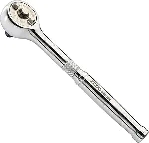Zero Degree 38150 Ultra-Precise Gearless Ratchet Nickel Plated High-Carbon Steel with ASME Certified Torque Durable & Rust-Resistant Perfect for Tight Spaces, 1/4" Drive