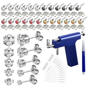 69 pcs Ear Piercing Gun, Reusable Ear Piercing Kit
