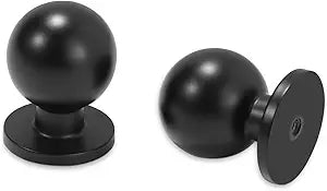 20 Pack Kitchen Cabinet Knobs Matte Black Cabinet Knobs Black Drawer Knobs Solid Kitchen Hardware Kitchen Handles for Cabinets Cupboard Knobs Drawer Knobs