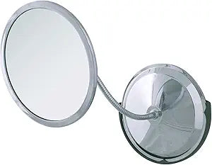 Double Vision Gooseneck Vanity/Wall Mount Mirror 5X/10X Magnification, Made in the USA