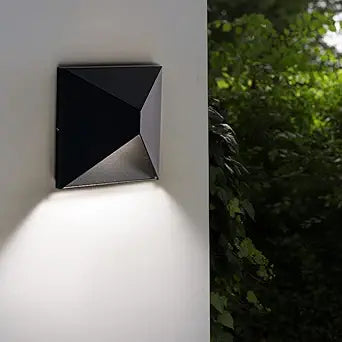 LED Outdoor Wall Light, Aluminum Outdoor Wall Sconce, 3000K/4000K/5000K Waterproof 8W Porch Lights, Aluminum Patio Wall Mount Lights Fixture for House Doorway Garage