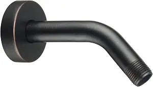 Purelux Shower Arm 6 Inch Universal Replacement Water Outlet PJ0603 Made of Stainless Steel, Flange Included, Oil Rubbed Bronze