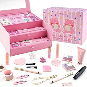 Glam Code Makeup Advent Calendar for Girls 2026, 24 Day Beauty Countdown