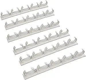 Crazy Chef Spice Clips 30 ct Spice Clips Gripper Organizer Holds 30 Spice Jars - Pantry and Inside Cabinet Organization 3M Adhesive Spice Rack