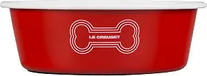 Le Creuset Enamel on Steel Large Dog Bowl, 6 Cups, Red