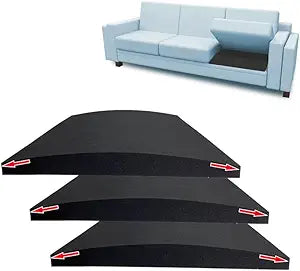 22"x22" Couch Cushion Support for Sagging Seat 40D Sofa Furniture Seat Cushion Sagging Repair Curved High Density Foam Replacement for Sectional Loveseat Chair 3-Pack