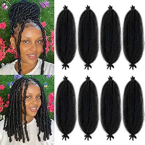Marley Hair 16 Inch Cuban Twist Hair 8 Pack Marley Twist Braiding Hair