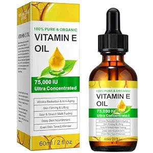Vitamin E Oil, Vitamin E Oil for Skin, Face, Scars, Body, Moisturizing Dry Skin, 2Oz