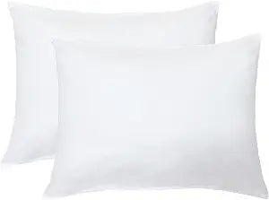 Pillowcases 21 x 36 Inches - Envelope Closure Bed Pillow Cases - Set of 2 - White 1000 Thread Count Egyptian Cotton Soft Wrinkle & Fade Resitant