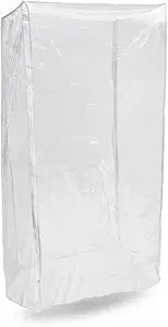New Star Foodservice Commercial-Grade Clear Plastic Sheet Pan/Bun Pan Rack Cover, 20-Tier, 28" L x 23" W x 61" H