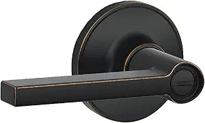 Dexter J Series J10V SOL 716 Passage Lever, Mechanical Lock, Aged Bronze, Metal, Residential, 3 Grade