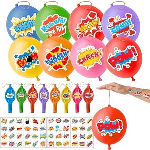72 PCS Comic Hero Party Favors for Kids