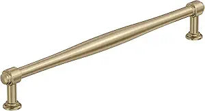 Amerock Enlivity 10-1/16 inch (256mm) Center-to-Center Golden Champagne Cabinet Pull, BP37727BBZ