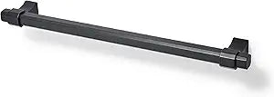 TUNNY 5 Pack Classic Octagon Cabinet Handles-8.81"/224mm Screw Spacing Matte Black Furniture Hardware Handles for Bathroom Dresser Kitchen Cabinets Bedroom Cabinet Pull