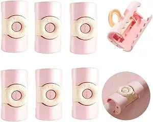6 PCS Cylindrical Bed Sheet Grippers Duvet Cover Clips (Pink)