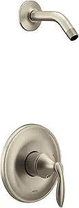 Moen UT2132NHBN Eva Collection M-CORE 3-Series 1-Handle Shower Trim Kit, Valve Required, Brushed Nickel