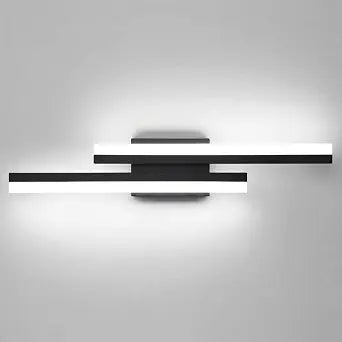 Modern Bathroom Light Fixtures Over Mirror: ETL Certified 18-Inch Retractable Vanity Light Bar for Bathroom, Dimmable LED Black Bathroom Lamp IP44 - Wall Light Fixture 5700K Cool White(1 Pack)