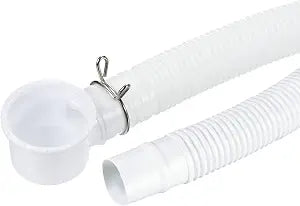 MECCANIXITY Bathtub Drain Pipe Expandable Sink Drain 130cm White
