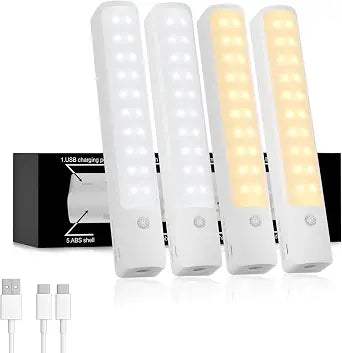 Under Cabinet Lighting, 4 Pack 2200mAh Rechargeable LED Lights
