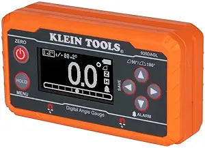 Klein Tools 935DAGL Digital Level Angle Finder with Programmable Angles, Measures 0 - 90 and 0 - 180 Degree or Dual Axis Bullseye Ranges