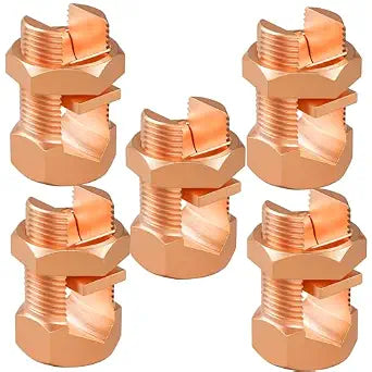 5 PCS TJ-16 Split Bolt Wire Connector, Copper Alloy Ground Wire