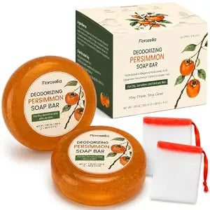 Japanese Persimmon Soap for Body Odor 2 Pack 100g Bars