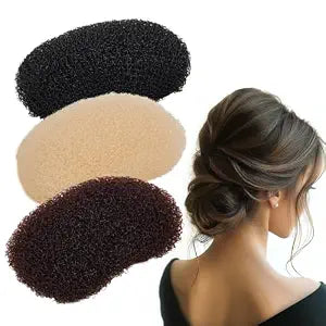 3PCs Volumizing Hair Sponge Inserts with Puff Cushion Clips