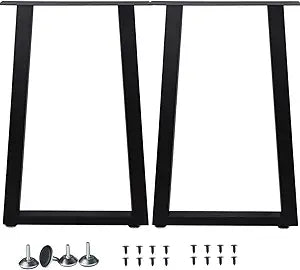 Metal Table Legs Heavy Duty Square Tube Desk Frame Modern Dining Table/Coffee Table Legs,Set of 2(U)