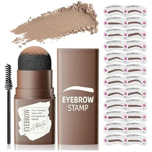 Eyebrow Stamp Stencil Kit for Older Women Light Brow