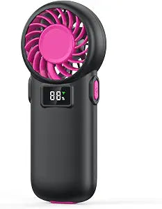 SHEWIND Ultra Slim Portable Handheld Fan, Thin Mini Fan - Black