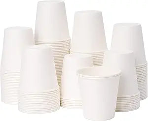 YEEHAW 3 oz 3000 Pack Disposable Paper Coffee Bathroom Cups, Small White Mouthwash Cup for Bathroom