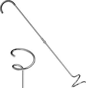 Compost Aerator Tool, Heavy Duty Spiral Compost Turner with Ergonomic Handle, Manual Soil Aeration Tool for Garden Compost Bin and Backyard Pile Mixing