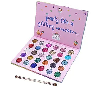 Glitter Eyeshadow Makeup Palette Colorful Sparkly for Face Body