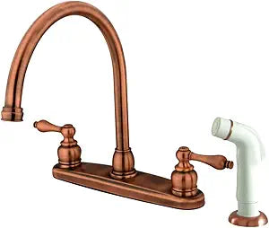 Kingston Brass KB726AL Vintage Centerset Kitchen Faucet, Antique Copper
