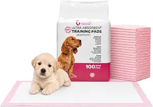 FPN UnScented Pet Toilet Training Pads, Pink (18x13 in - 500 Count) - Ultra Absorbent, Quick Dry, Leak-Proof Pads for Puppies, Dogs, & Small Pets & Rabbits | 6-Layer Protection with Calming