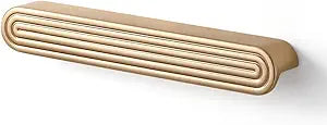 10 Pack Champagne Bronze Cabinet Pulls 6.3" Hole Center Drawer Pulls Circle Bathroom Dresser Handles Hardware Zinc Alloy