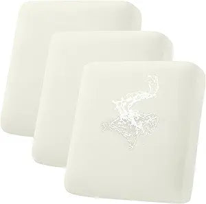 hyha Waterproof Couch Cushion Covers, Stretch Sofa Couch Seat Slipcover for Dog Washable, Non-Slip Waterproof Outdoor Cushion Covers for Patio Furniture Replacement (3 Pieces, Beige)
