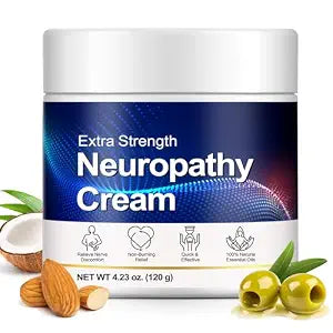 Nerve Relief Cream & Natural Ingredients– Fast-Absorbing Moisturizing for Men & Women – 4oz (120g)