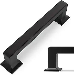 10 Pack Matte Black Cabinet Pulls 3-3/4 Inch(96mm) Kitchen Cabinet Handles Cabinet Hardware for Drawer Pulls