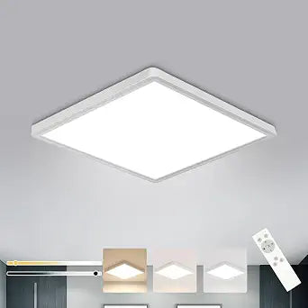 DELIPOP 12 inch Dimmable LED Flush Mount Ceiling Light Fixture with Remote Control, 24W 3000K-6500K Adjustable Color Temperature, Ultra-Thin Ceiling Lamp for Bedroom Kitchen Hallway Living Room
