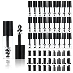 27Pcs Empty Mascara Tubes with Wand 3ml Empty Eyelash for Travel (Black)