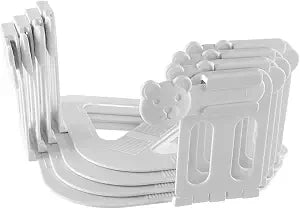 eZAKKA Bed Sheet Holders for Corners, 4-Pack Heavy-Duty Sheet Clips, White