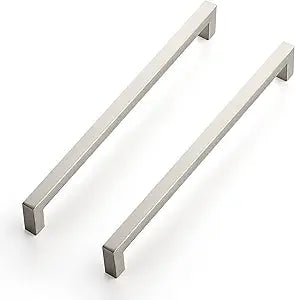 Ravinte 20 Pack 10 Inch Kitchen Square Cabinet Handles Satin Nickel Pulls Brushed Nickel Kitchen Cabinet Hardware Handles for Cupboard Drawer Pulls