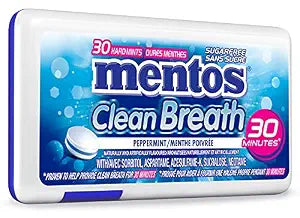 Clean Breath Mints, Peppermint, 30 pc/Pack of 12, Package