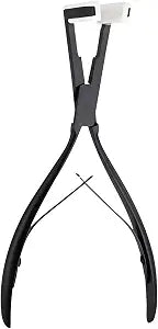 Tape in Hair Extensions Plier Black Stainless Steel Flat Surface Sealing Hair Extension Tools for Women Hair Extension Tools (Black)