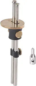 ViaGasaFamido Adjustable Marking Gauge for Woodworking, Double Shaft Carpenter Scriber Tool, High Precision Woodworking Gauge with Pure Copper and Aluminum Alloy, Includes Removal Kit